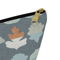 Frond Accessory Pouch w T-bottom in Aqua